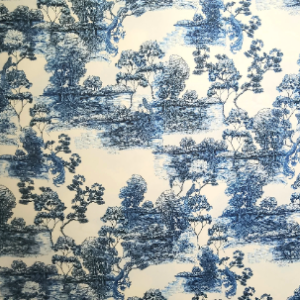 Brocade fabric for upholstery and clothing/blue