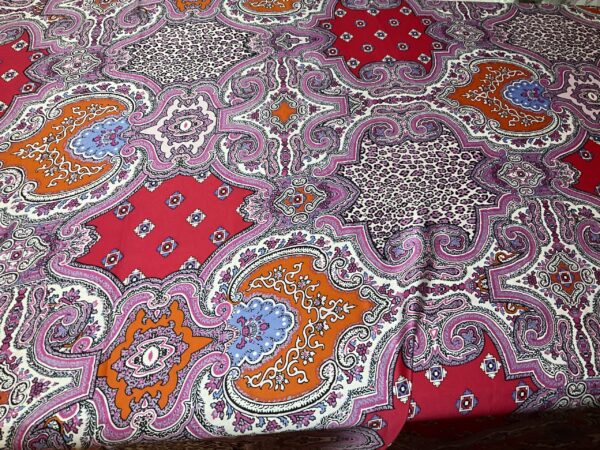 Italian soft silk polyester Etnic pattern