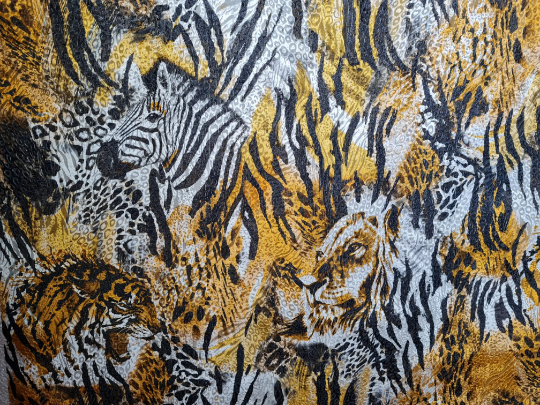 Italian Designer Fabric burnt out silk velvet, devore fabric with tigers  and zebras design,Alta Moda 2022. ⋆ Gucci Silk Twill