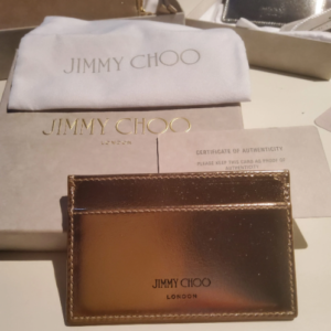 Jimmy CHOO Card Slot Gold Colour