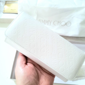 Jimmy choo Wallet in White Leather