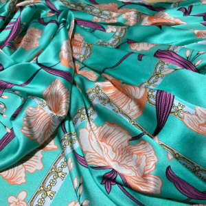 Versace Alta Moda Fabric 2023 Collection,colour Turquoise