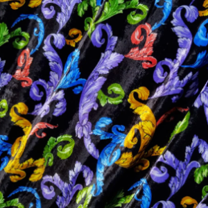 Versace Velvet fabric 2022 collection, exclusive fabric very colourful