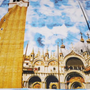 fabric with view of Venice