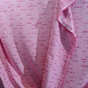 Tweed cotton fabric new collection,pink with white colour #1