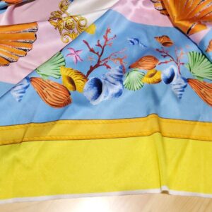 Italian Baroque Design Crepe fabric,Last piece.Price for piece 155*155cm ⋆  Gucci Silk Twill