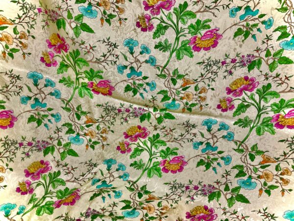 Italian Silky viscose jacquard fabric 2023 collection. Limited Quantity only. Perfect for clothing