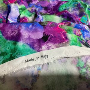 Italian cotton poplin stretch fabric,Alta Moda,Limited Monet inspired design.
