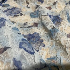 Wonderful Italian Mesh viscose Fabric in pale colours,perfect for blouse,Alta Moda. Last piece 100/140cm #1