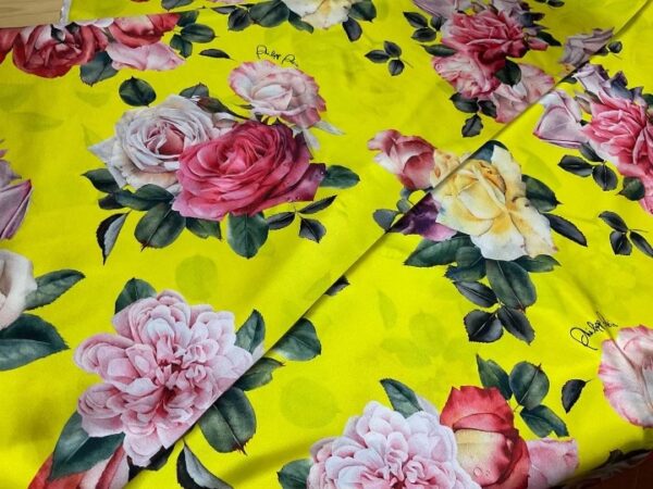 philipp plein Italian Alta Moda Wonderful Silk Satin fabric