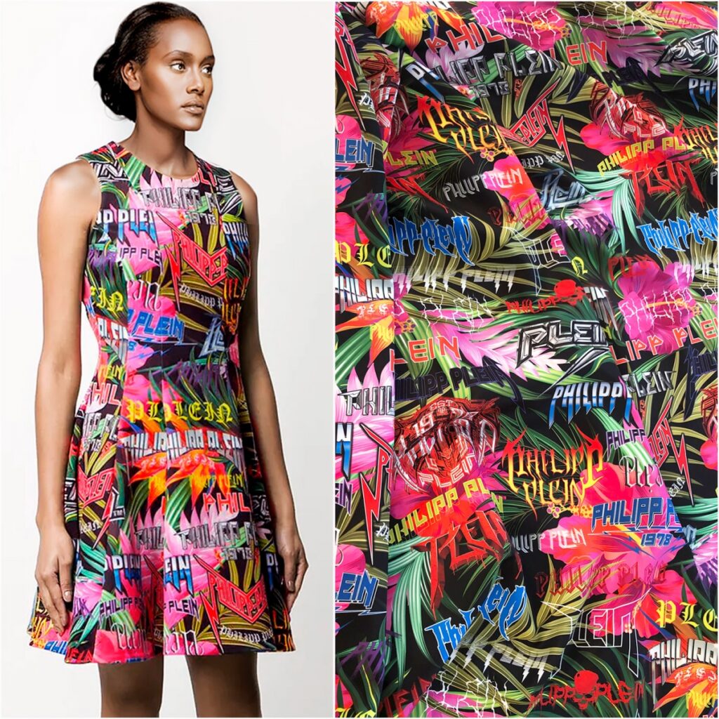 Alta Moda Silk Twill Jungle rock designer fabric PP,2023 collection ...