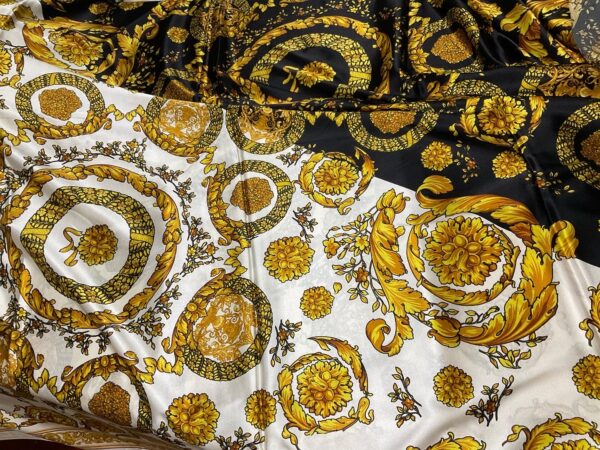 Italian Baroque design Silk Satin super stretch