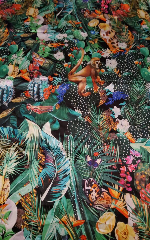 DG show Italian fabric with jungle