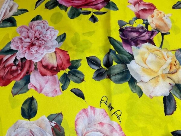 philipp plein Italian Alta Moda Wonderful Silk Satin fabric