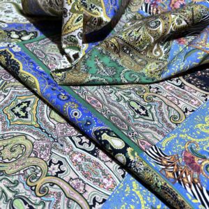 Etro cotton with Paisley and patchwork design