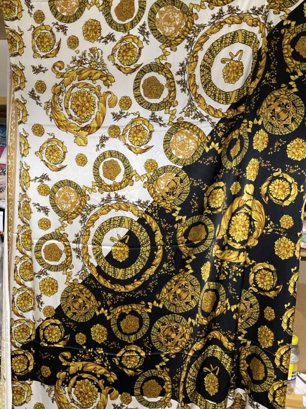 Italian Baroque design Silk Satin super stretch