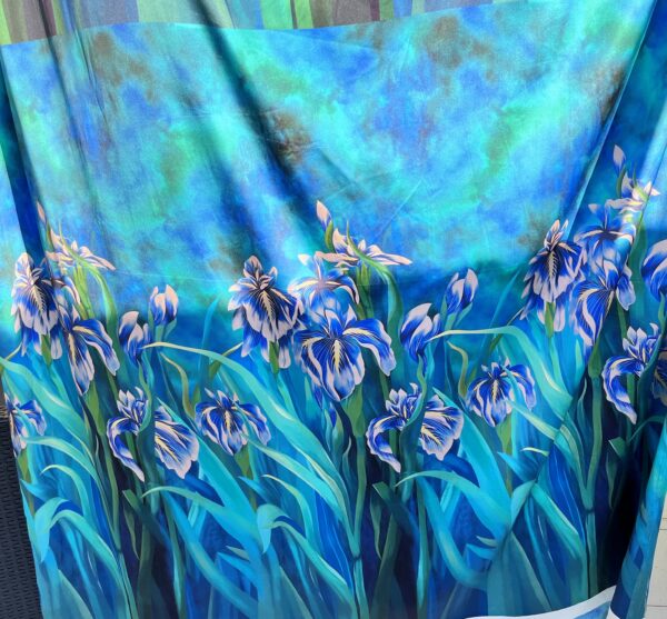 Italian Alta Moda Silk Fabric with amazing floral pattern