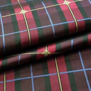 Gucci jacquard Scottish plaid with bees