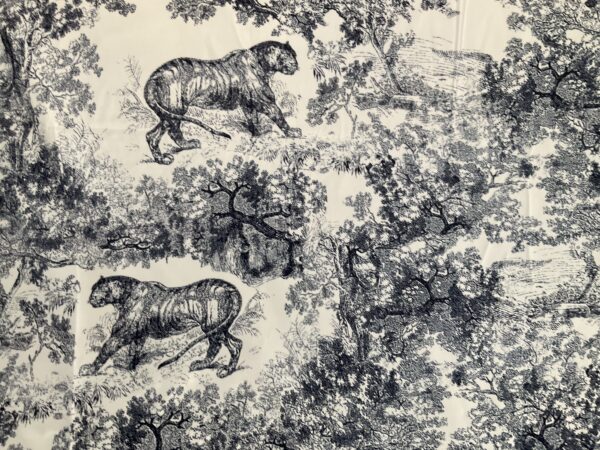 Dior silk stretch jungle pattern