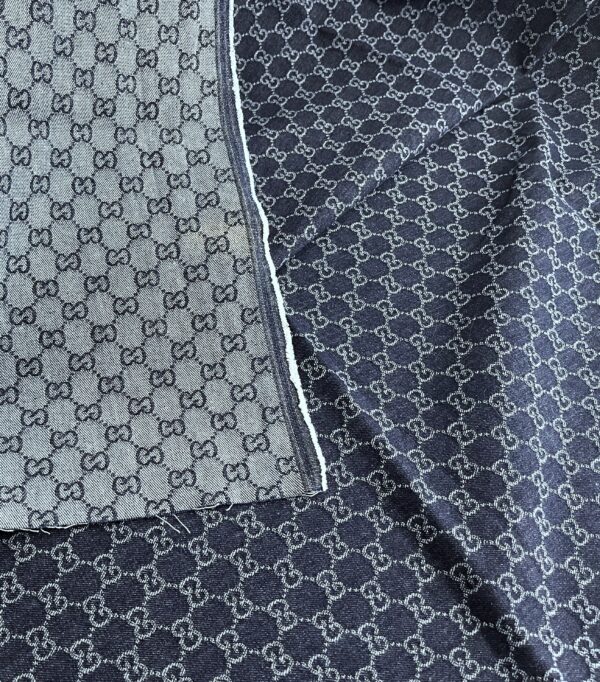 Gucci denim jacquard fabric